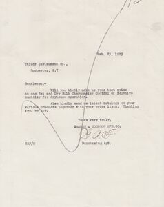 1927 Letter